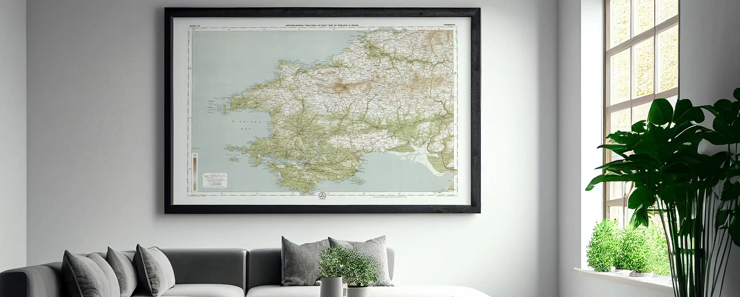 Stunning vintage map prints