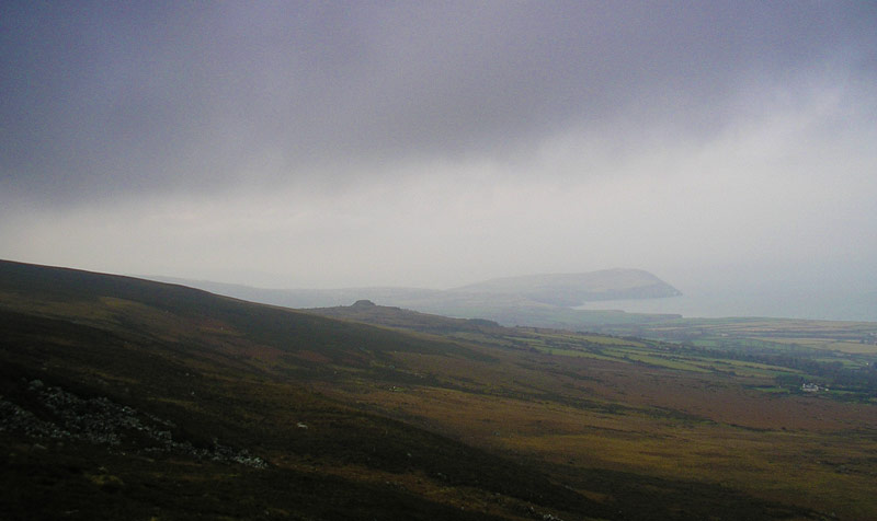 Carningli during the winter, looking north west to Dinas Headland. Carningli during the winter