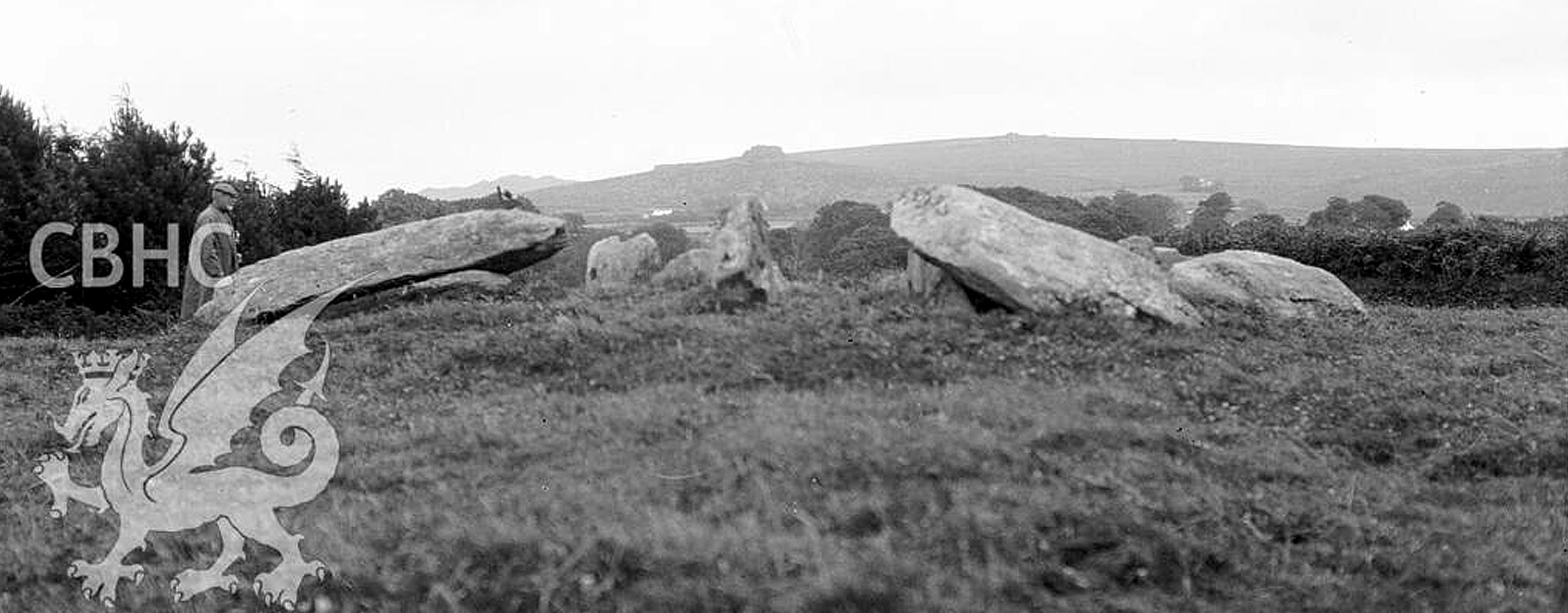 Cerrig y Gof looking towards Carningli Mountain