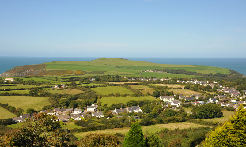 Panoramic from Dinas View Point. Panoramic from Dinas View Point