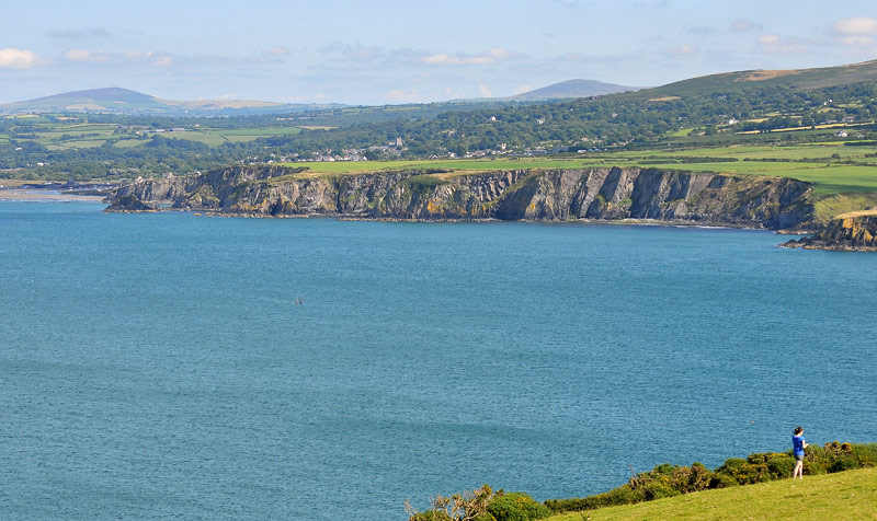 North Pembrokeshire as seen from Dinas Island. North Pembrokeshire as seen from Dinas Island