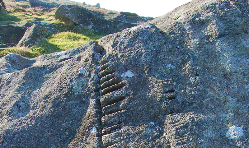 Rock carvings at Carn Enoch Rock carvings at Carn Enoch