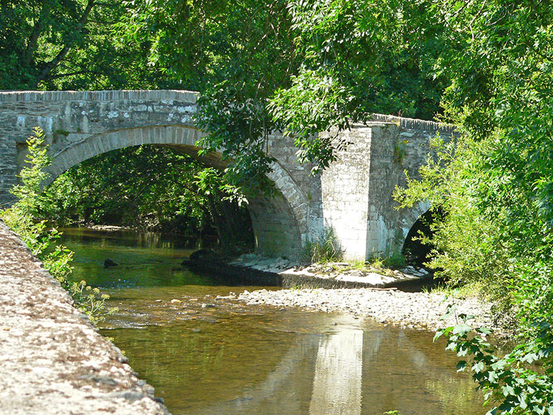 Stone arched bridge over the Nevern Stone arched bridge over the Nevern