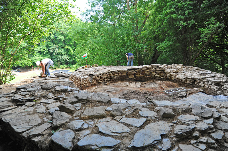 Archaeological dig at Nevern Castle Archaeological dig at Nevern Castle