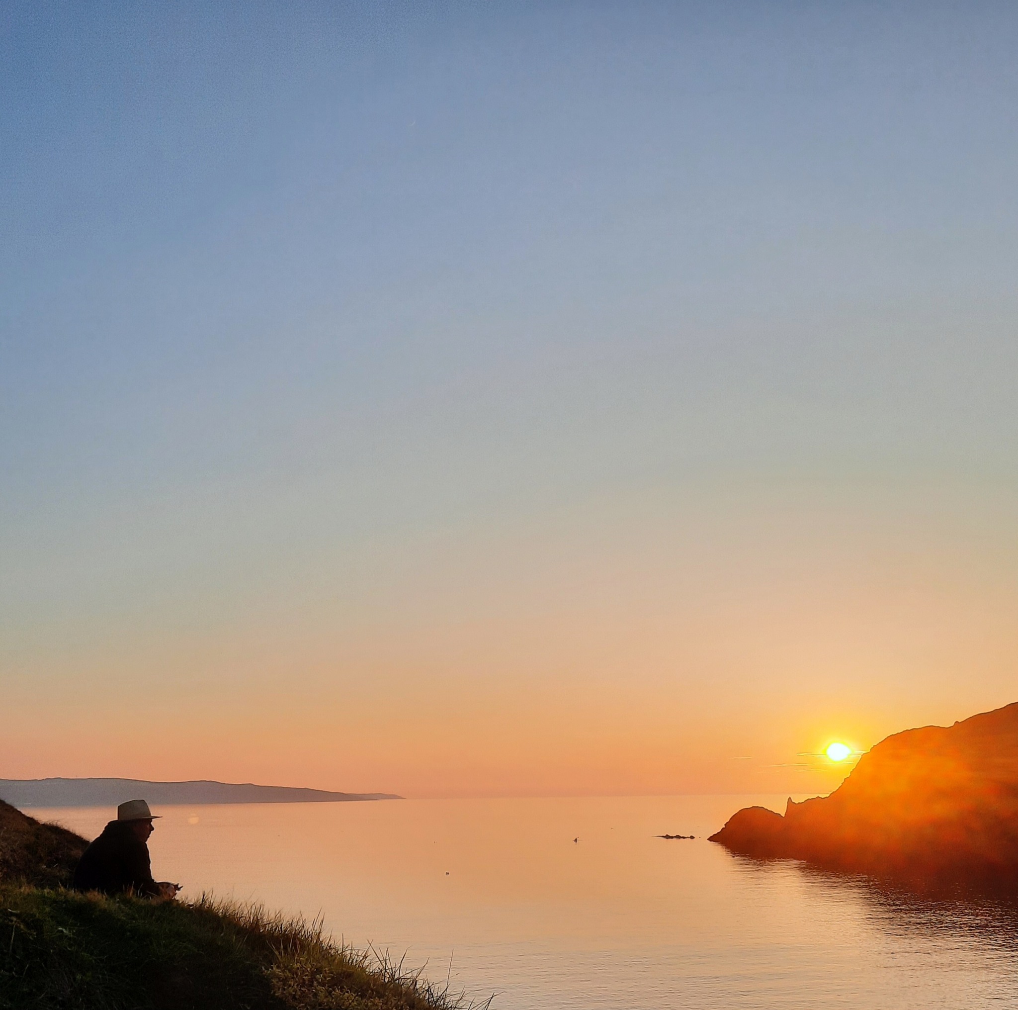 Sunset at Pwllgwaelod. Sunset at Pwllgwaelod