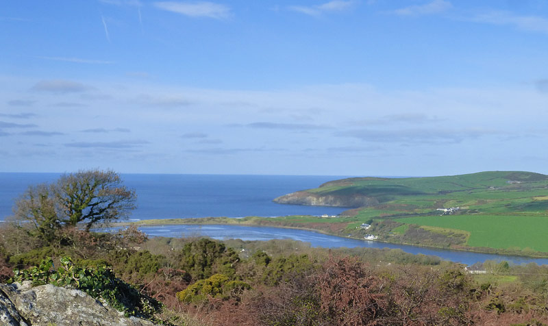 Photo showing the view from above the wishing well