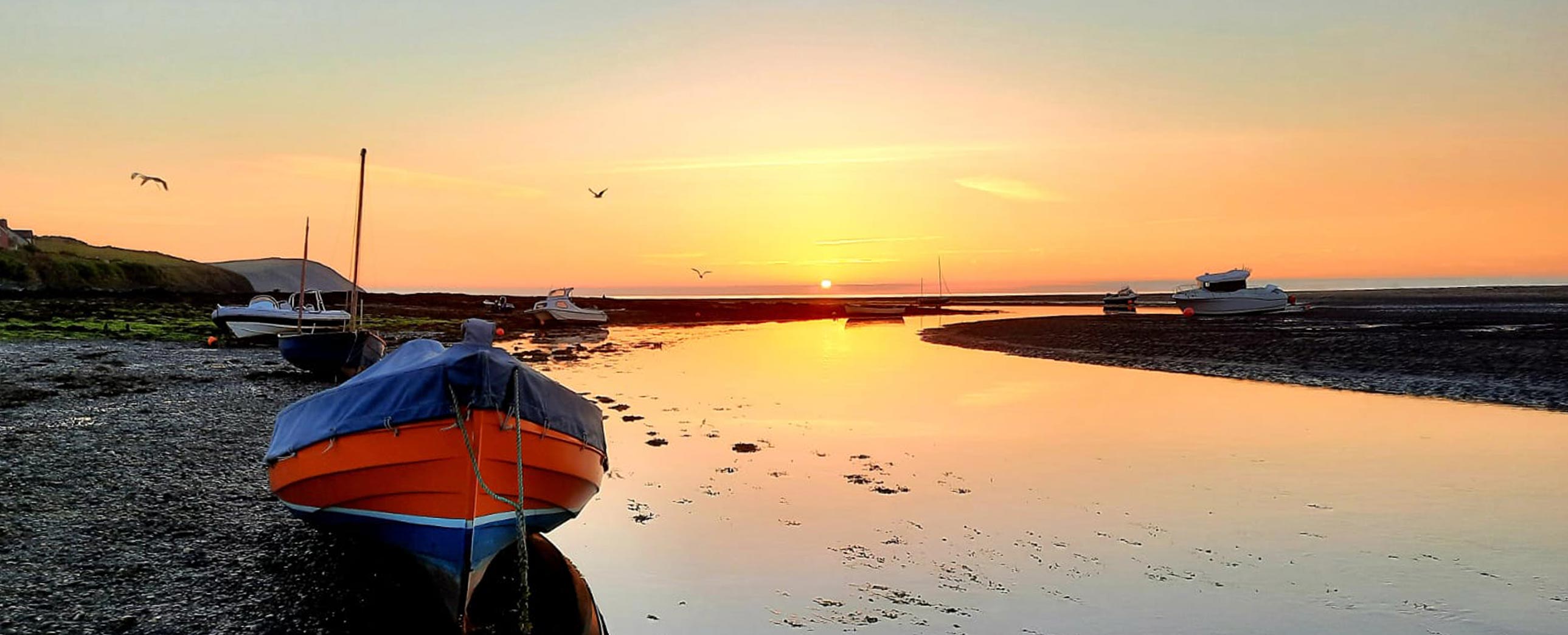 Sunset at Parrog, Newport