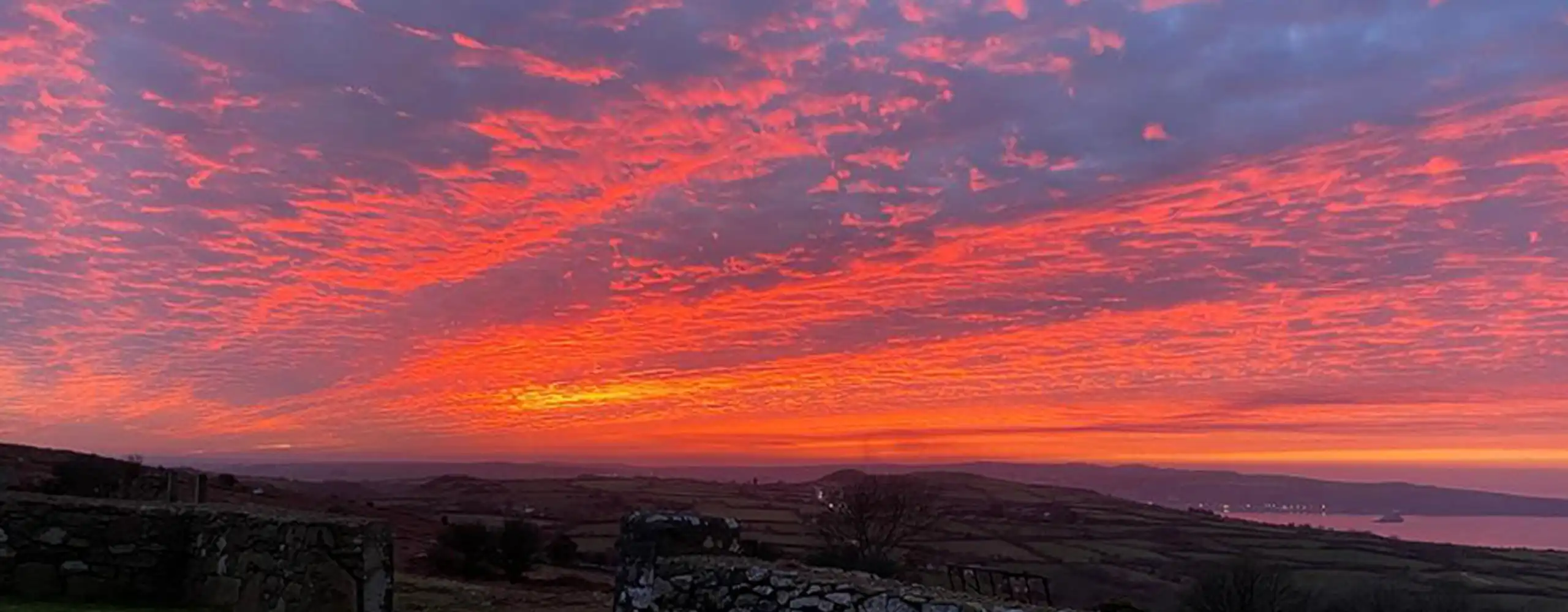 Mackerel sky from Bryn Niwl