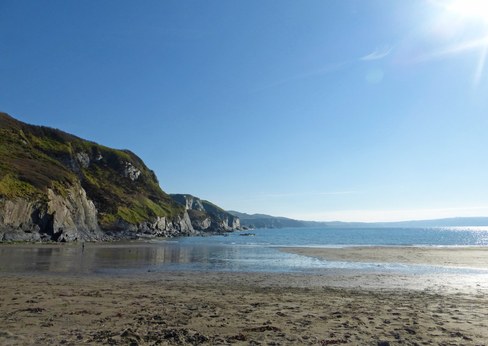 Pembrokeshire coast at Pwllgwaelod Beach